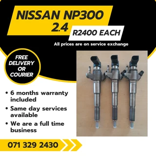 Nissan Np300 2.4 Diesel Injectors For Sale With Warranty