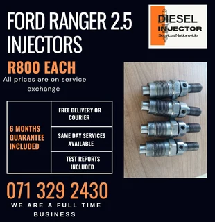 Ford Ranger 2.5 Diesel Injectors For Sale With Warranty