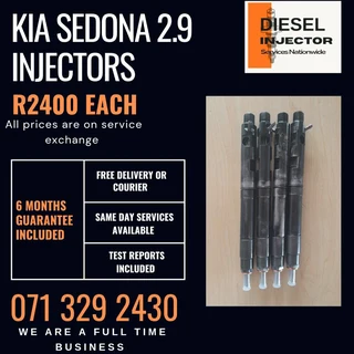 Kia Sedona 2.9 Injectors For Sale With Warranty
