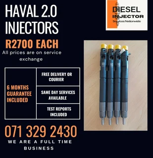 Haval 2.0 Injectors For Sale With Warranty On