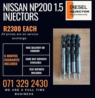 Nissan Np200 1.5 Diesel Injectors For Sale With Warranty