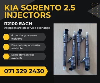 Kia Sorento 2.5 Diesel Injectors For Sale With Warranty