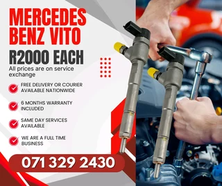 Mercedes Benz Vito 115 Diesel Injectors For Sale With Warranty