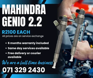 Mahindra Genio 2.2 Injectors For Sale With Warranty