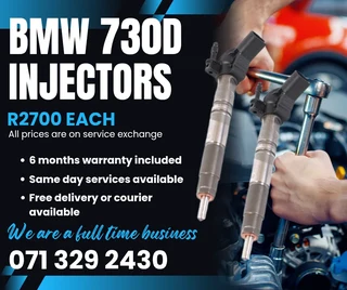 Bmw 730d Injectors For Sale With Warranty
