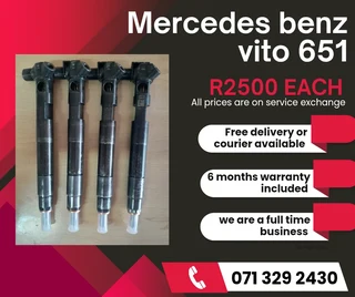 Mercedes Benz Vito 651 Diesel Injectors For Sale With Warranty