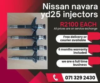 Nissan Navara Yd25 Injectors For Sale With Warranty