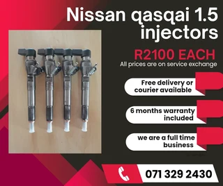 Nissan Qasqai 1.5 Diesel Injectors For Sale With Warranty