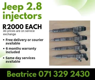 Jeep 2.8 Diesel Injectors For Sale With Warranty