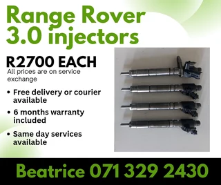 Range Rover 3.0 Injectors For Sale With Warranty