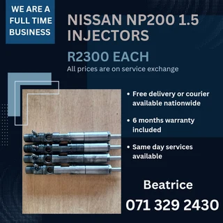 Nissan Np200 1.5 Diesel Injectors For Sale With Warranty On