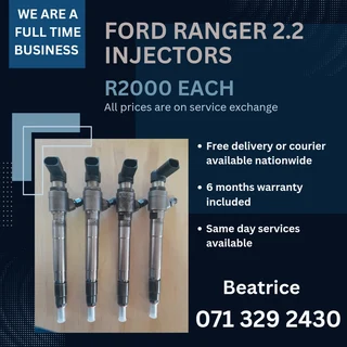 Ford Ranger 2.2 Diesel Injectors For Sale With Warranty