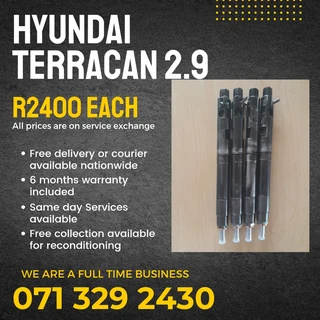 Hyundai Terracan 2.9 Injectors For Sale With Warranty On