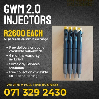 Gwm Steed 2.0 Injectors For Sale With Warranty On