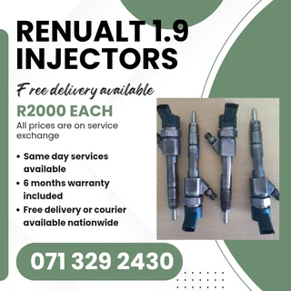 Renualt 1.9 Diesel Injectors For Sale With Warranty
