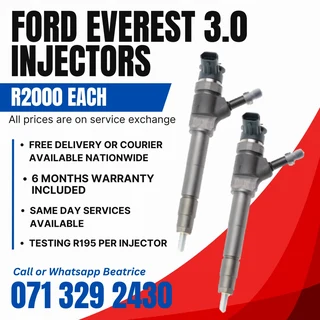 Ford Everest 3.0 Diesel Injectors For Sale With Warranty