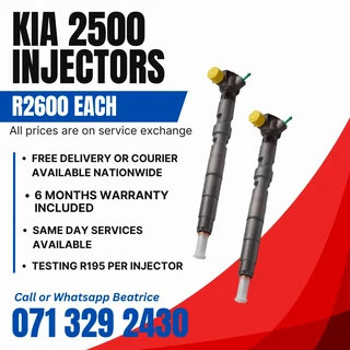 Kia 2500 Diesel Injectors For Sale With Warranty