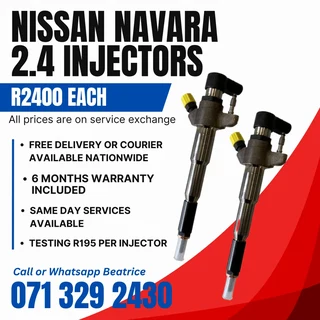 Nissan Navara 2.4 Diesel Injectors For Sale With Warranty