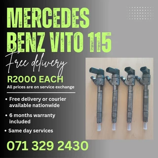 Mercedes Benz Vito 115 Diesel Injectors For Sale With Warranty