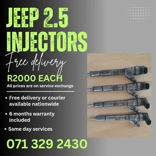 Jeep 2.5 Injectors For Sale With Warranty