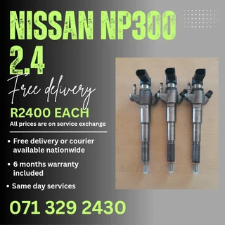 Nissan Np300 2.4 Injectors For Sale With Warranty