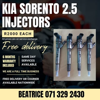 Kia Sorento 2.5 Diesel Injectors For Sale With Warranty