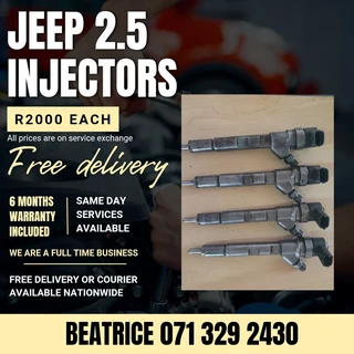 Jeep 2.5 Diesel Injectors For Sale With Warranty