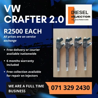 Vw Crafter 2.0 Injectors With Warranty