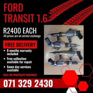 Ford Transit 1.6 Injectors For Sale With Warranty On