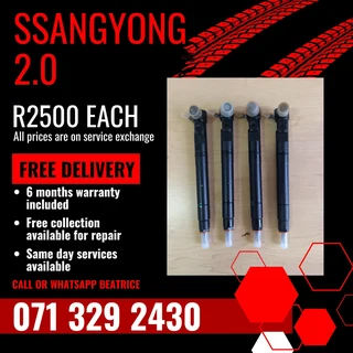 Ssangyong 2.0 Injectors For Sale With Warranty