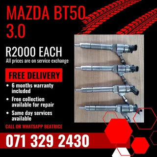 Mazda Bt50 3.0 Diesel Injectors For Sale With Warranty