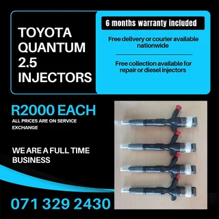 Toyota Quantum Injectors For Sale With Warranty