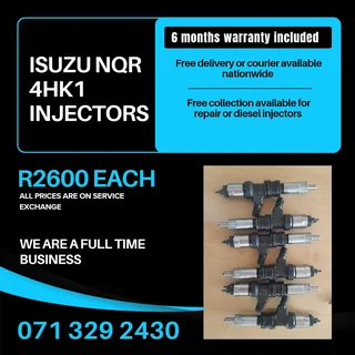 Isuzu Nqr 4hk1 Injectors For Sale With Warranty