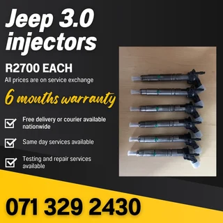JEEP 3.0 INJECTORS FOR SALE WITH WARRANTY