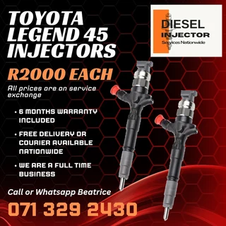 Toyota Legend 45 Diesel Injectors For Sale With Warranty
