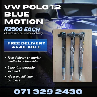 Vw Polo Blue Motion 1.2 Diesel Injectors For Sale With Warranty