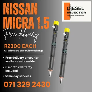 Nissan Micra 1.5 Diesel Injectors For Sale With Warranty
