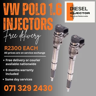 Vw Polo 1.6 Diesel Injectors For Sale With Warranty