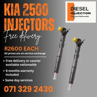 Kia 2500 Diesel Injectors For Sale With Warranty