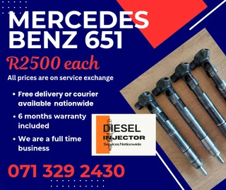 Mercedes Benz Vito 651 Injectors For Sale With Warranty