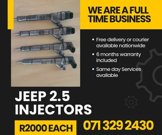Jeep 2.5 Injectors For Sale With Warranty