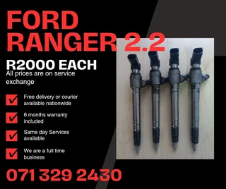 Ford Ranger 2.2 Diesel Injectors For Sale With Warranty