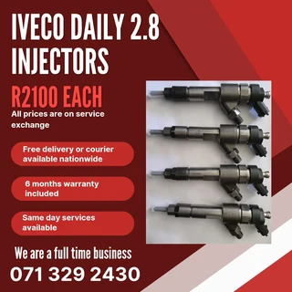 Iveco Daily 2.8 Diesel Injectors For Sale With Warranty