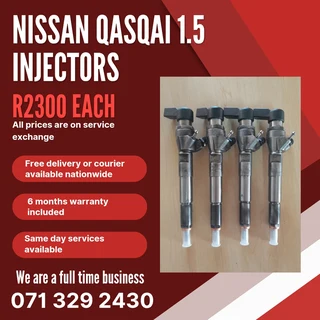 Nissan Qasqai 1.5 Diesel Injectors For Sale With Warranty