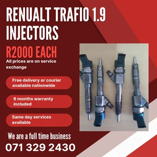 Renualt Trafio 1.9 Injectors For Sale With Warranty