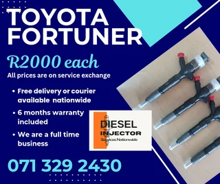 Toyota Fortuner Diesel Injectors Injectors Sale With Warranty