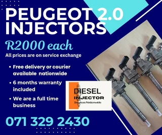 Peugeot 2.0 Diesel Injectors For Sale With Warranty