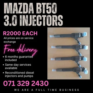 Mazda Bt50 3.0 Injectors For Sale With Warranty On