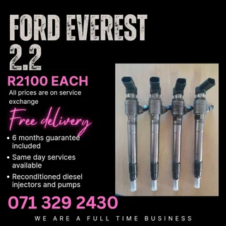 Ford Everest 2.2 Diesel Injectors For Sale With Warranty On