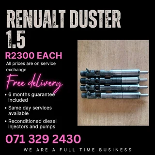 Renualt Duster 1.5 Diesel Injectors For Sale With Warranty